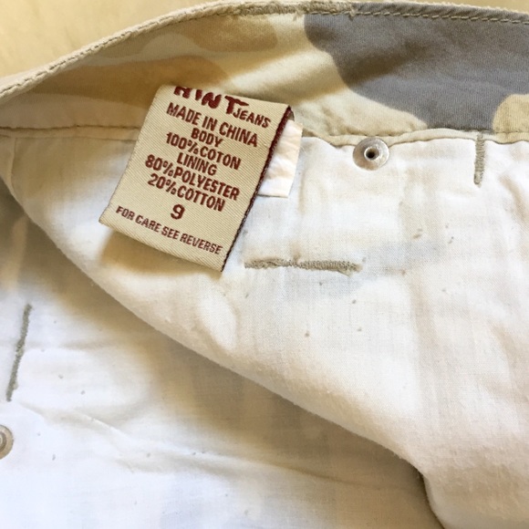 Hint Jeans Camo Mini Skirt - Picture 6 of 6